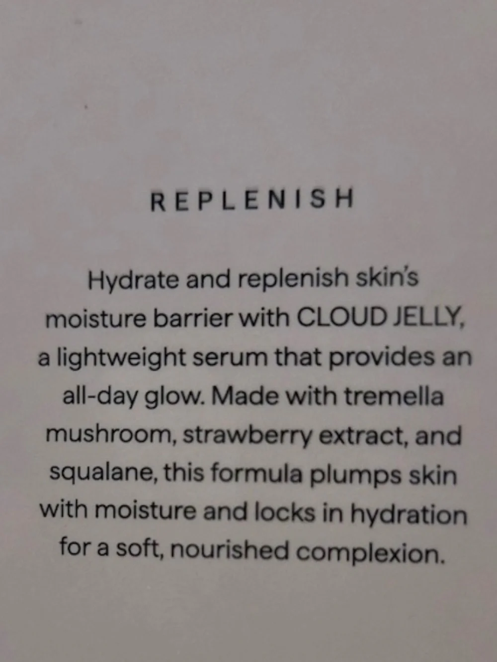 Herbivore CLOUD JELLY Tremella + Strawberry Plumping Hydration Face Serum